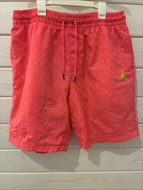 NWOT Men’s Nike Air Jordan Poolside/Swim Trunk - Cement Pink Jumpman - Sz. L